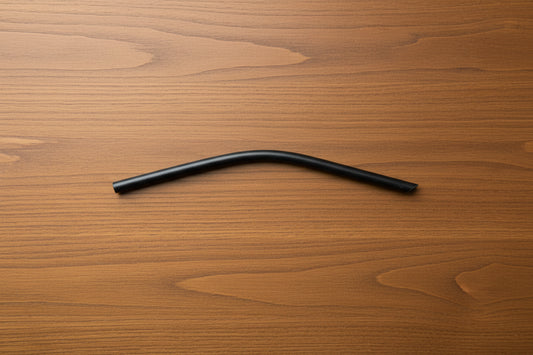 Kerminator flexible end tube resting on a table photographed from above